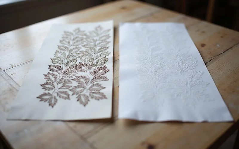 Comparison of bespoke pattern versus standard pattern template