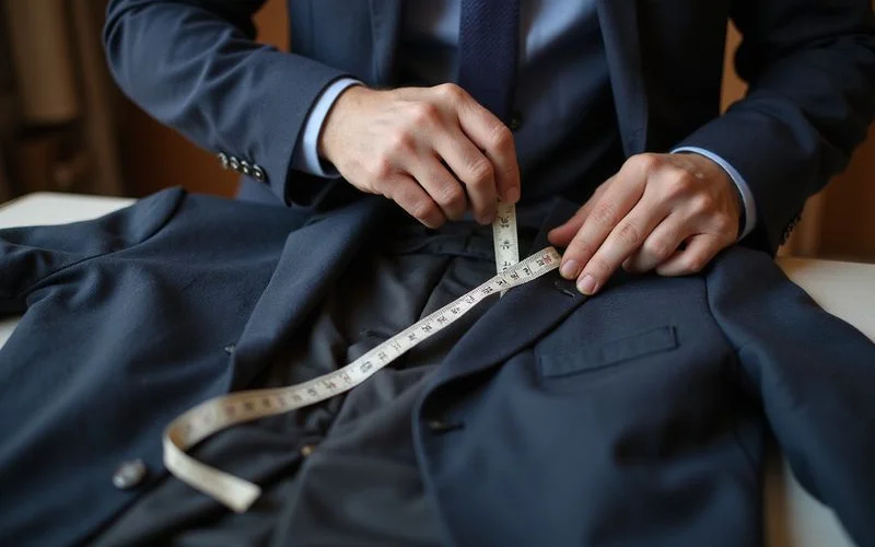 Measuring suit jacket seam allowances for alteration potential